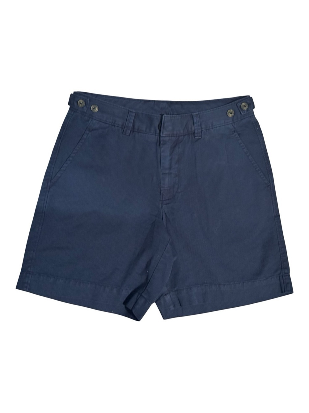 Free People Riverside Bermuda Shorts Navy Blue NWOT - Picture 2 of 7